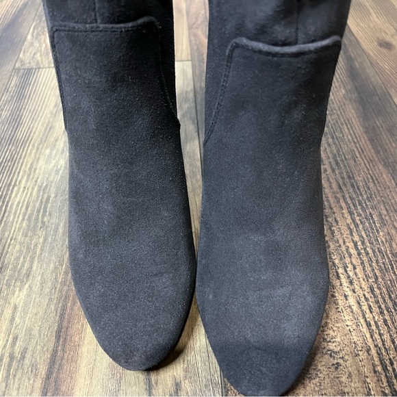 ALFANI Nessii Step 'N Flex Wide-Calf Knee High Dress Boots Sz 7 NWT Gray Leather - Picture 3 of 12